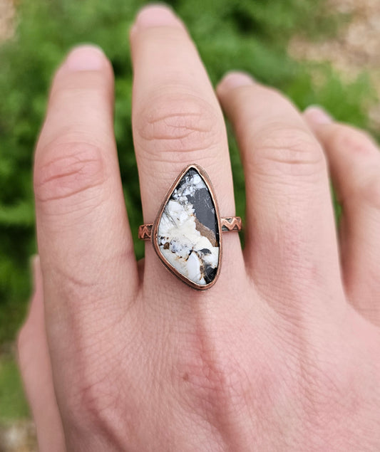 White Buffalo Ring - size 9.25