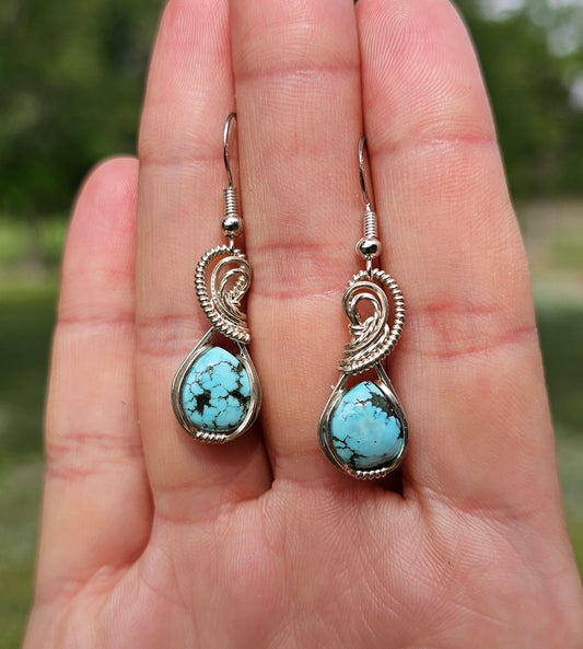 Tibetan Turquoise Earrings