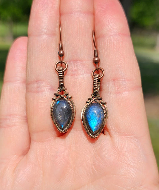 Blue Labradorite Earrings