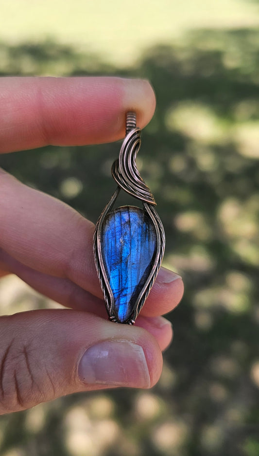 Blue Labradorite Pendant