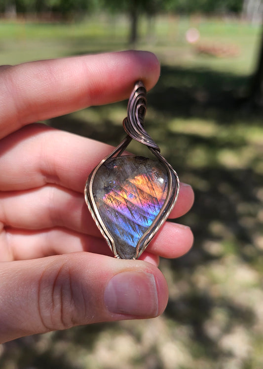 Rainbow Labradorite Pendant #5