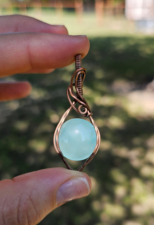 Blue Chalcedony Pendant