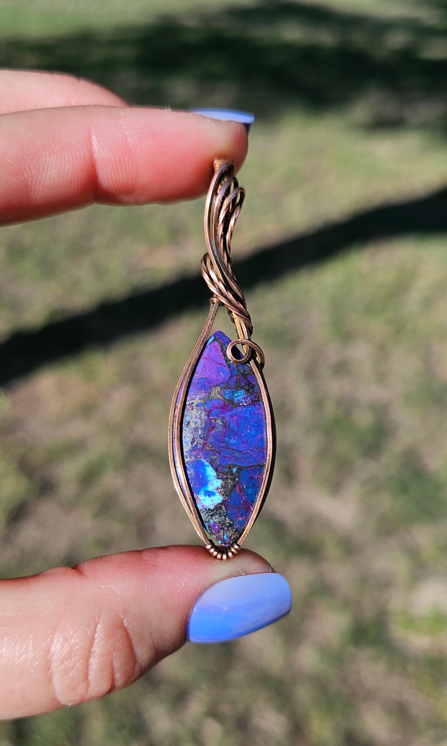 Purple Mojave Turquoise Pendant